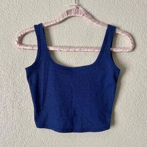 Pacsun Basics Blue Crop Tank Top 💙